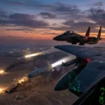 US military aircraft launching precision strikes to ensure US strikes weaken Iran military capabilities during the 2026 Middle East conflict.
